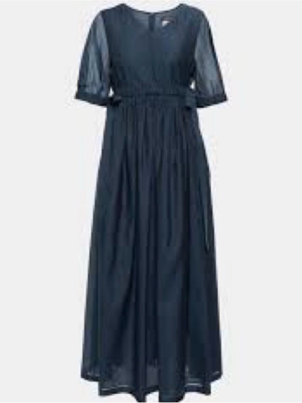 MaxMara Navy Sheer Layered
Dress